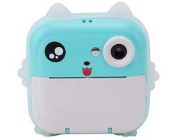 DreamCraft Drukus – Kinder Camera met Direct Print – Mini Thermische Printer + Games + Muziek – 10 Rollen Papier – Bluetooth – Roze/Blauw