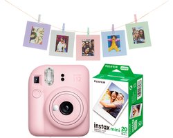 FUJIFILM instax mini 12™ Bundel - Instant camera + 2 x 10 stuks film & fotokaarten - Blossom Pink