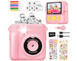 Instant Camera voor Kinderen - Digitale Kindercamera met 1080p Video en Thermische Printfunctie