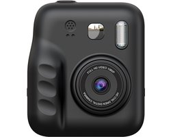 Jumalu Instant Camera – 2.4" HD Camera met Selfie Functie – 1080p – Inclusief 4 Rollen Fotopapier – Direct Print Camera voor Kinderen – Zwart