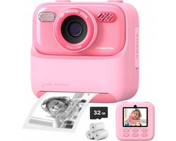 Kids Print Camera - Multifunctionele digitale camera - Roze - Direct printen