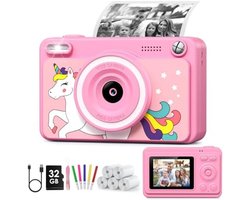 Kinder Instant Camera met Groot Scherm en Creatieve Functies