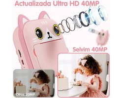 Kindercamera, instantcamera, digitale HD-camcorder voor peuters, met 32GB SD-kaart.