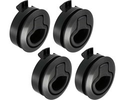 Lock Meubelslot, 4 stuks, push-lock-slot voor camper, flush pull latch, flush hatch locker, push-pull meubelslot voor caravans en reddingsvoertuigen, schepen, kasten, caravans