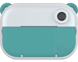myFirst Camera Insta Wi Geel - digitale kindercamera en inkt-loze labelprinter ineen - draadloos - 12MP - selfie lens - 1500mAh batterij