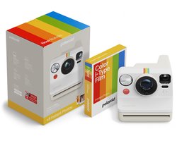Polaroid Now Gen 3 Pebble White - Color Film Bundle - met 8 foto's