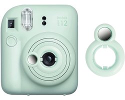 Selfie Lens Compatibel met Instax Mini 12 Instantcamera - Groene Selfie Spiegel en Lens
