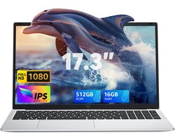 ACEMAGIC AX17Pro 17.3 Zoll FHD Laptop - Ryzen 4300U Processor tot 3.7GHz (Beat N-95) - 16GB DDR4 512GB SSD - WiFi 5 - BT5.0 - Grijs