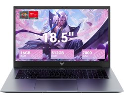 ACEMAGIC AX18Pro 18.5 Zoll FHD Laptop Computer - Ryzen 4300U Prozessor tot 3.7GHz（Beat 3500U/N95/N97）- 16GB DDR4 512GB SSD Notebook - WiFi 5 - BT5.0 - 3*USB3.2