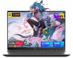 ACEMAGIC LX16Pro 16" FHD Laptop - Ryzen 4300U tot 3,7 GHz (Beat N95/N97) - 16 GB DDR4 512 GB SSD - WiFi5 - BT5.0 - Type-C