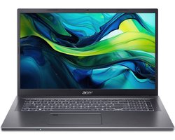 Acer Aspire 17 A17-51M-51KF Intel® Core™ i5 i5-1334U Laptop 43,9 cm (17.3") Full HD 16 GB LPDDR5-SDRAM 512 GB SSD Wi-Fi 6E (802.11ax) Windows 11 Home Grijs