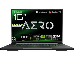 Gigabyte Aero X16 1VH93EEC64AH - Gaming Laptop - Ryzen AI 7 - RTX 5060 - 16 inch - 165 Hz