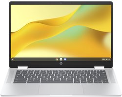 HP Chromebook x360 14b-cd0910nd Intel® N N100 35,6 cm (14") Touchscreen Full HD 4 GB LPDDR5-SDRAM 128 GB eUFS Wi-Fi 6 (802.11ax) ChromeOS Zilver