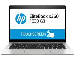 HP EliteBook x360 1030 G3 Intel® Core™ i5 i5-8350U Hybride (2-in-1) 33,8 cm (13.3") Touchscreen Full HD 8 GB LPDDR3-SDRAM 256 GB SSD Wi-Fi 5 (802.11ac) Windows 10 Pro Zilver
