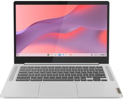 Lenovo IdeaPad Slim 3 Chrome 14M868 MediaTek Kompanio 520 Chromebook 35,6 cm (14") Full HD 4 GB LPDDR4x-SDRAM 64 GB eMMC Wi-Fi 6 (802.11ax) ChromeOS Engels Grijs