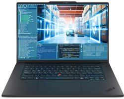 "Lenovo ThinkPad T1g Gen 8 Intel Core Ultra 9 285H Laptop 40,6 cm (16"") Touchscreen WQUXGA 64 GB LPDDR5x-SDRAM 2 TB SSD NVIDIA GeForce RTX 5070 Wi-Fi 7 (802.11be) Windows 11 Pro Engels Zwart"