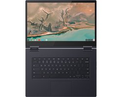 Lenovo Yoga Chromebook C630 Intel® Core™ i7 i7-8550U 39,6 cm (15.6") Touchscreen 4K Ultra HD 16 GB DDR4-SDRAM 128 GB eMMC Wi-Fi 5 (802.11ac) ChromeOS Brits Engels Blauw