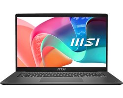 MSI Modern 14 F13MG-294NL - Laptop - Core i3 - 16GB/512GB - 14 inch