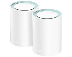AC1200 Gigabit Full Mesh WiFi Systeem - Dual Band WiFi Extender met Hoge Gain Antennes, Tot 100 Apparaten Verbinden