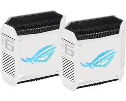 ASUS ROG Rapture GT6 - Draadloze Router - Mesh Wifi - Tri-Band - AiMesh - 2-Pack - Wit
