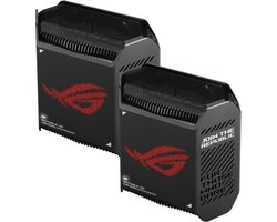 ASUS ROG Rapture GT6 - Draadloze Router - Mesh Wifi - Tri-Band - AiMesh - 2-Pack - Zwart