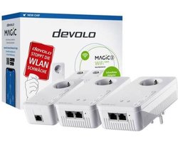 Devolo MAGIC 2 Multiroom Kit 2400 Mbit/s Ethernet LAN Wi-Fi Wit 3 stuk(s)