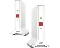 FRITZ!Mesh WiFi Set 4200 - Mesh WiFi 6 - WiFi Versterker - 2 Pack - Tri-band - 4200 Mbps - Tot 5 kamers - Plug & Play Installatie