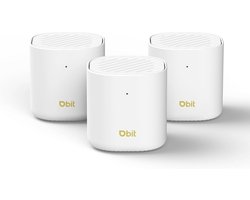 Mesh WiFi 6 Systeem AX3000 voor Groot Huis (Tot 6500m²) | 150 Apparaten | Naadloze Dekking & Dual-Band Snelheid