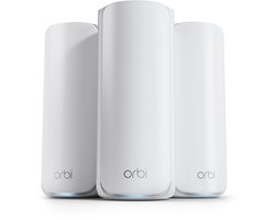 NETGEAR Orbi RBE873 - Mesh WiFi - WiFi 7 - 21000 Mbps - Tri-Band - 3-Pack - Wit