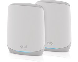 NETGEAR Orbi RBK762S - Mesh WiFi - WiFi Versterker - WiFi 6 - 5400 Mbps - Tri-Band - 2-Pack