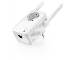 SCH® WIFI Versterker Stopcontact - WIFI Versterker - Wit - 7cm x 11cm x 8cm