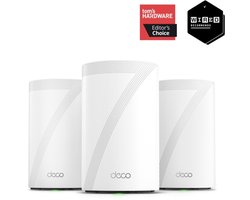 TP-Link Deco BE68 - Mesh Wifi - Wifi Versterker - Wifi7 - 14000 Mbps - 3-pack