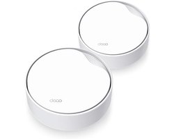 Wi-Fi 6 Mesh Systeem (2 Stuks) AX3000 Dual Band Router & Repeater met PoE Ondersteuning en 2.5Gbps Poort