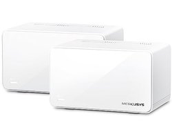 WiFi 6 Mesh Router (2-pack) AX6000Mbps met 2,5 Gigabit Poort, Kinderbeveiliging en Repeater, tot 150 Aansluitingen en Dekking tot 550 ㎡