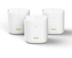 WiFi 6 Whole Home Mesh Wi-Fi-systeem met Dual-Band en Uitgebreide Dekking tot 6500 m² – Vervangt Draadloze Routers en Extenders, Geschikt voor 150 Apparaten als 3-Pack met 6 Gigabit Ethernet-poorten