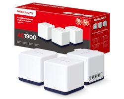WiFi Mesh Systeem Dual Band AC1900Mbps – 3 Stuks met Bereik tot 550 m²