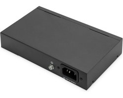 10-Poorts Unmanaged Netwerk Switch met 8x PoE+ Poorten en 60W Budget