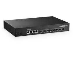 12-poorts 10 Gbps Managed Switch met 4x10G RJ45 en 8x10G SFP+ slots