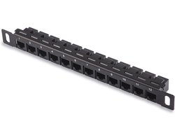 12 Poorts Patch Paneel CAT6 0.5U voor 10 Inch Server Rack