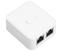 2-poorts Gigabit netwerkswitch met POE ondersteuning