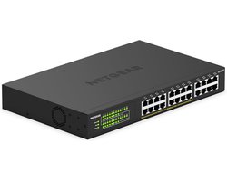 24-Poorts Gigabit PoE+ Switch met 16x PoE+ (190W) - Plug & Play LAN voor Desktop of Rack