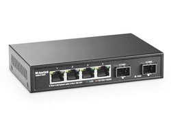 4-poorts 2.5G Ethernet Switch met 10G SFP - Onbeheerde Fanless Netwerk Switch