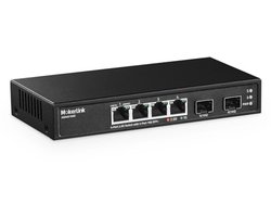 4-poorts 2.5G Ethernet Switch met 10G SFP+ slot - Onbeheerd, Stil en Compact