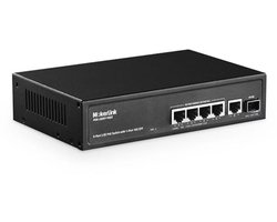 5-poorts 2.5 Gigabit PoE Switch met 10G SFP en 4-poorts PoE