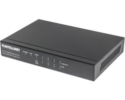 5-poorts Gigabit Ethernet PoE+ Switch met SFP Combo-Port - 80W Desktop Switch voor Netwerken