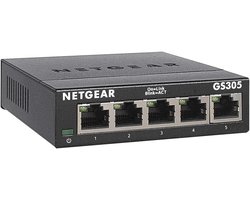 5-poorts Gigabit Ethernet Switch - Onbeheerde Netwerk Hub voor Thuis en Kantoor, Plug and Play, Geluidsarm, Desk of Wandmontage