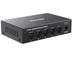 5-Port Gigabit Desktop Switch - 1000 Mbit/s Ports, Full Duplex, Plug & Play, Layer-2, 6 kV Bliksembeveiliging
