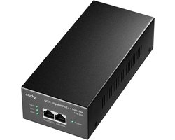 60W PoE + PoE Gigabit Injector voor Snelle Netwerkverbindingen