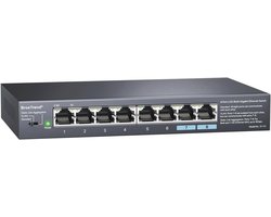 8-poorts 2.5 Gigabit Ethernet Switch - Onbeheerd Netwerk Switch met VLAN en Link Aggregatie