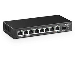 8-poorts 2.5Gigabit Ethernet Switch met 10G SFP-slot en Fanless ontwerp